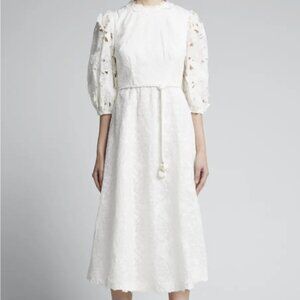 Lola Embroidered Midi Dress